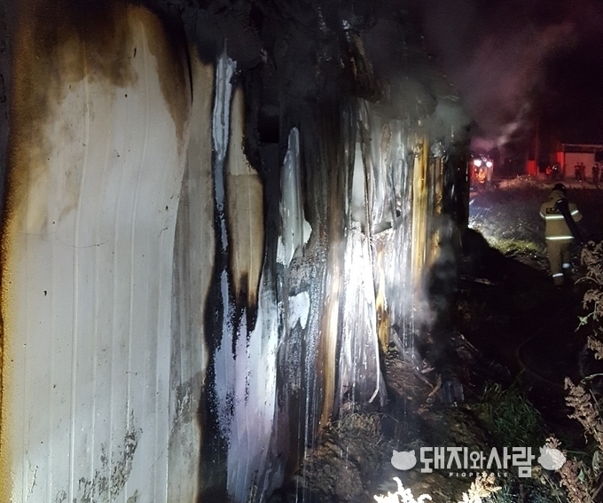 27일 전북 익산 화재(사진 제공:익산소방서)