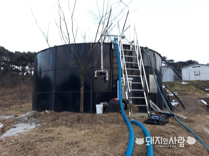 전북 남원 소재 양돈농가 200톤 규모 가동 모습@경남과학기술대