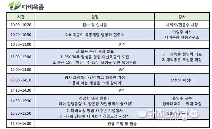 제30회 다비퀸 세미나(대전 호텔 ICC)@다비육종
