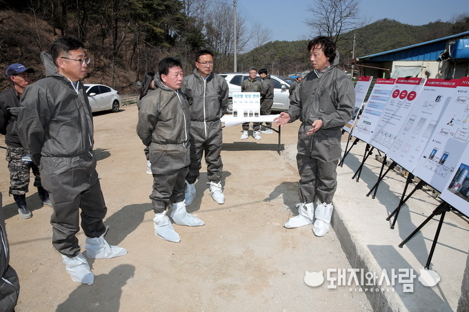 26일 창리 양돈단지 고속발효 분뇨처리시설 시연회@양구군