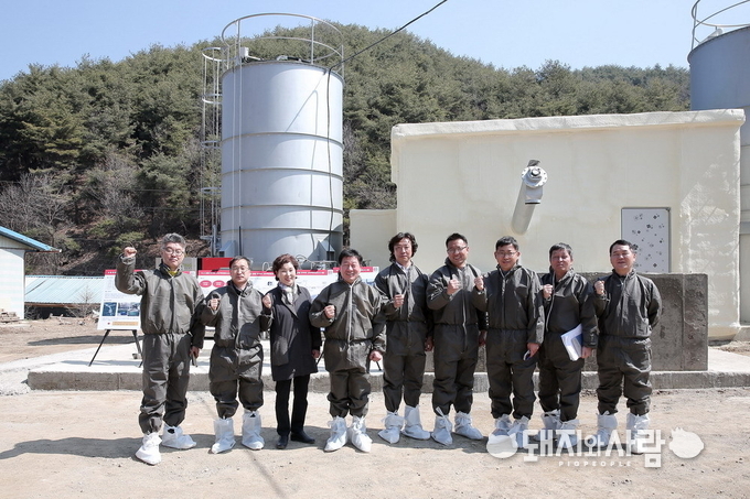 26일 창리 양돈단지 고속발효 분뇨처리시설 시연회@양구군