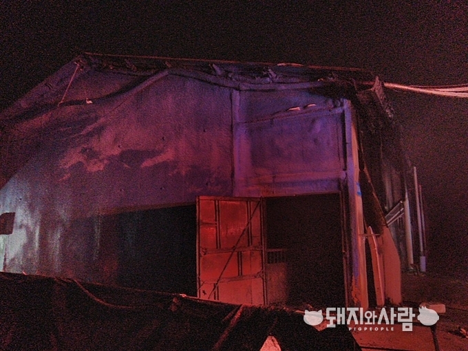 21일 전주 덕진 돈사 화재@덕진소방서