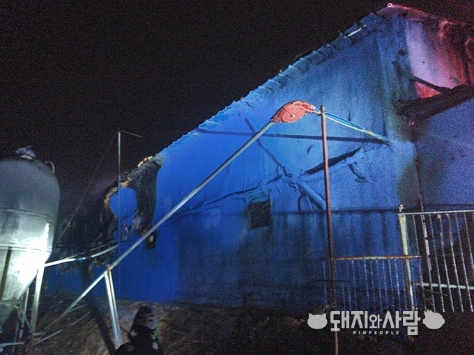 21일 전주 덕진 돈사 화재@덕진소방서