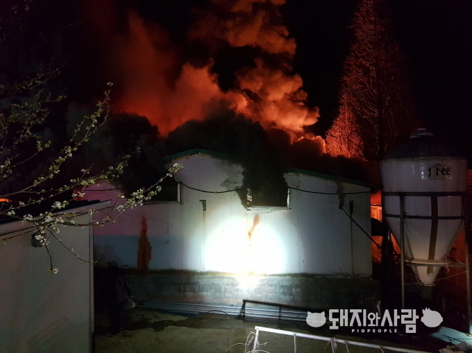 7일 충남 홍성 돈사 화재@홍성소방서