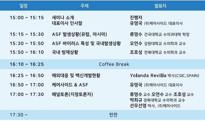 22일 케어사이드 LDB 세미나 일정@케어사이드 