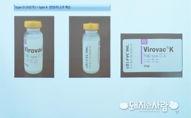 한국형 구제역 백신 시제품(가칭 바이로백 케이)@FVC 발표 자료 중