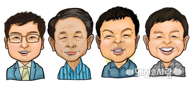 제20대 회장 선거 후보자(왼쪽부터 손세희, 손종서, 이기홍, 장성훈)@돼지와사람