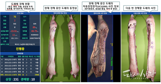 경매장 내 메인 화면@농식품부