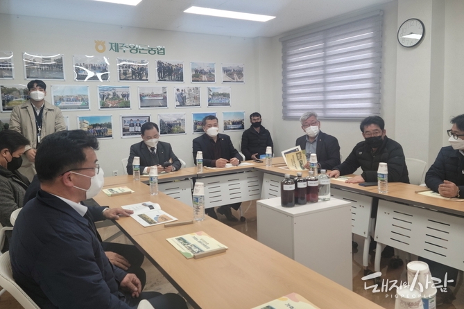 한돈협회 손세희 회장, 제주양돈농협 가축분뇨공동자원화공장 방문 간담회@한돈협회