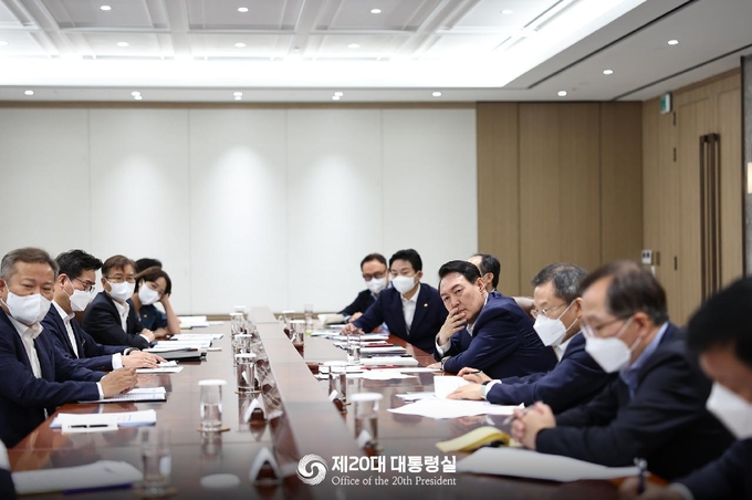 8일 윤석열 대통령 주재 제1차 비상경제민생회의@대통령실