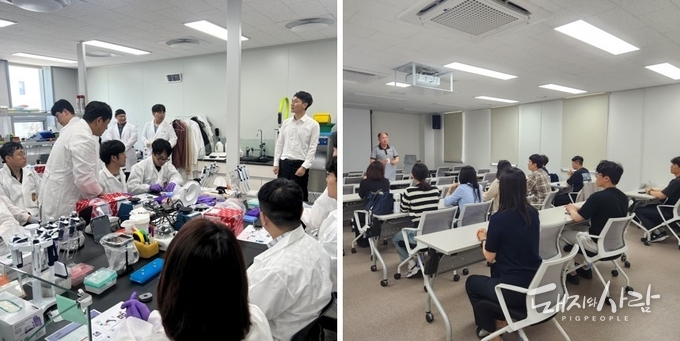 5.19-20 구제역 정밀진단 교육 모습@검역본부