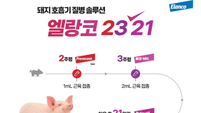 [엘랑코] 돼지 호흡기 솔루션 '엘랑코 2321'