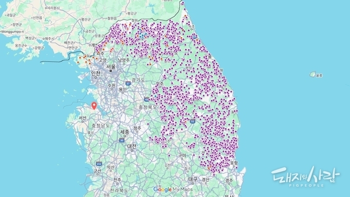 [한 장의 그림] 바이러스, 경부고속도로 처음으로 넘었다