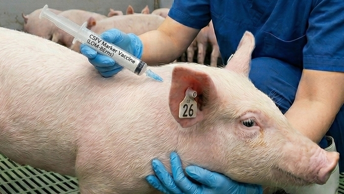 [초록] 돼지열병 마커 생백신을 접종한 돼지의 연령 및 농장별 항체 형성률 분석