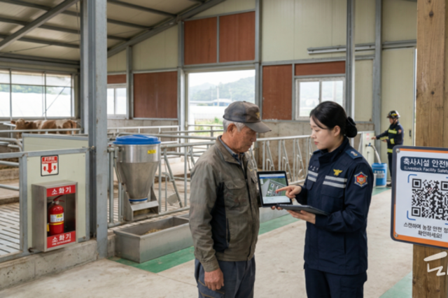 "QR코드에 농장 화재 관련 정보 쏙"…보은소방서, ‘축사시설 안전MAP’ 구축