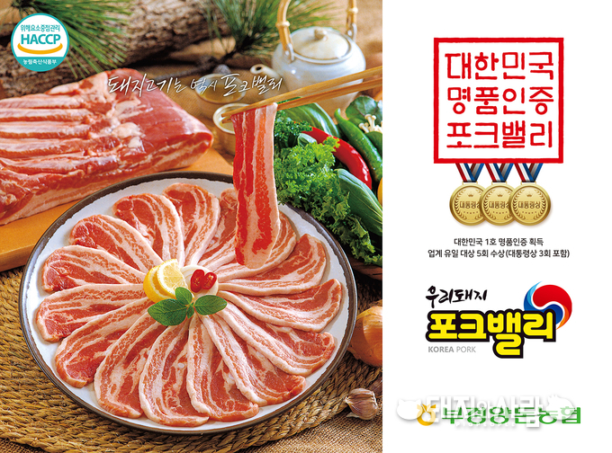대한민국 명품인증 포크밸리 한돈은 대한민국 정부1호 명품인증, 대통령상 3회, 17년 연속 우수축산물브랜드 선정 등 다수의 수상이력을 자랑하고 있습니다@부경양돈